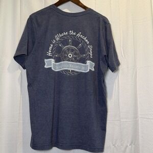 Hamptons Regatta 2015 Tee Men's T-Shirt XL Crew Neck Bella Canvas Gray PAINT